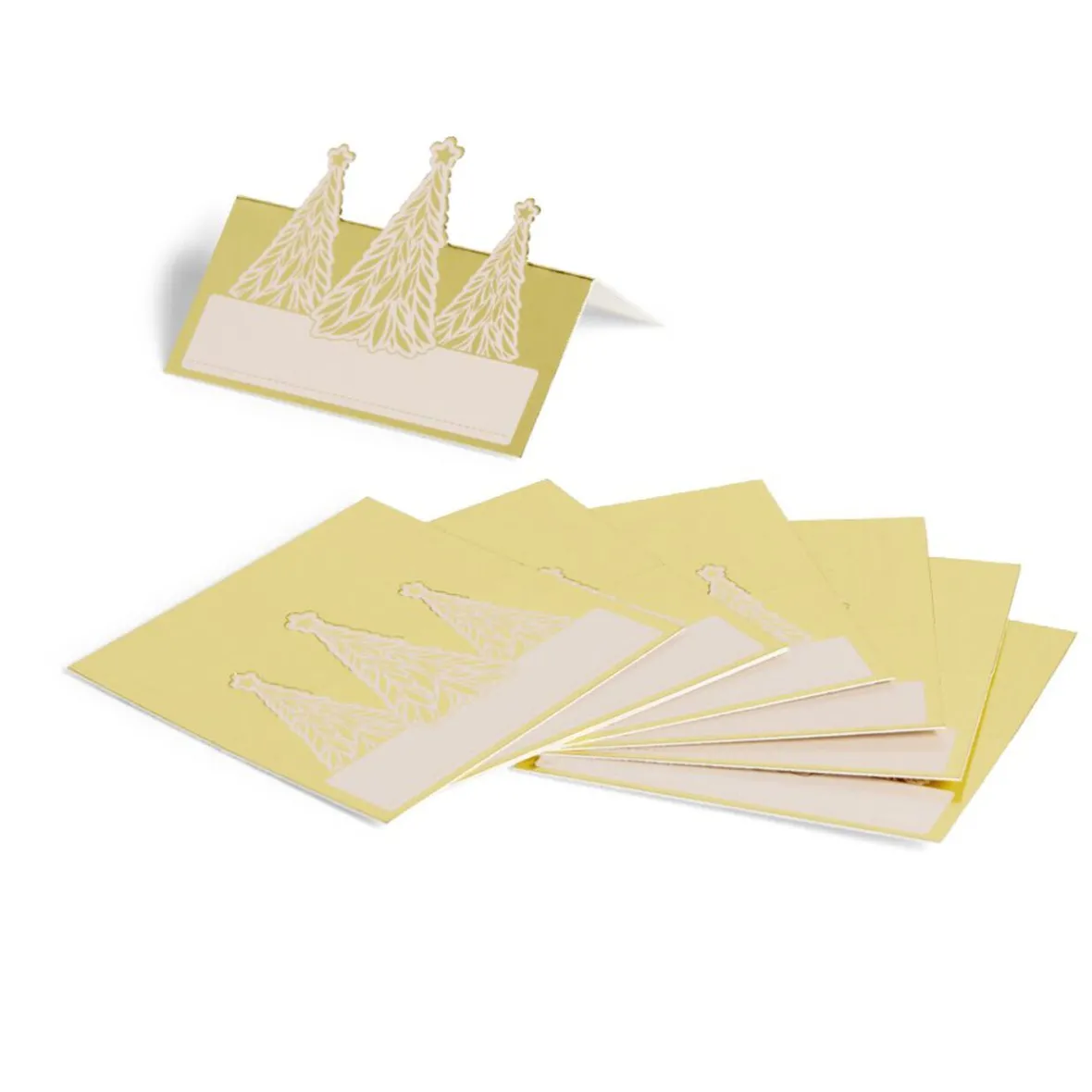 Porte nom en papier motifs sapin de Noël doré 8 pièces-Gifi Sale