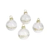 Porte nom forme boule de neige en verre Ø4cm 4 pièces-Gifi Clearance