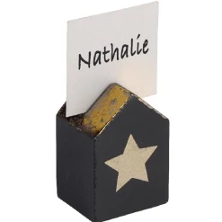 Porte nom forme maison motif étoile x4-Gifi Clearance