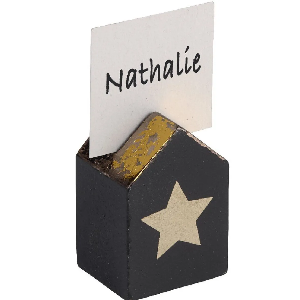 Porte nom forme maison motif étoile x4-Gifi Clearance