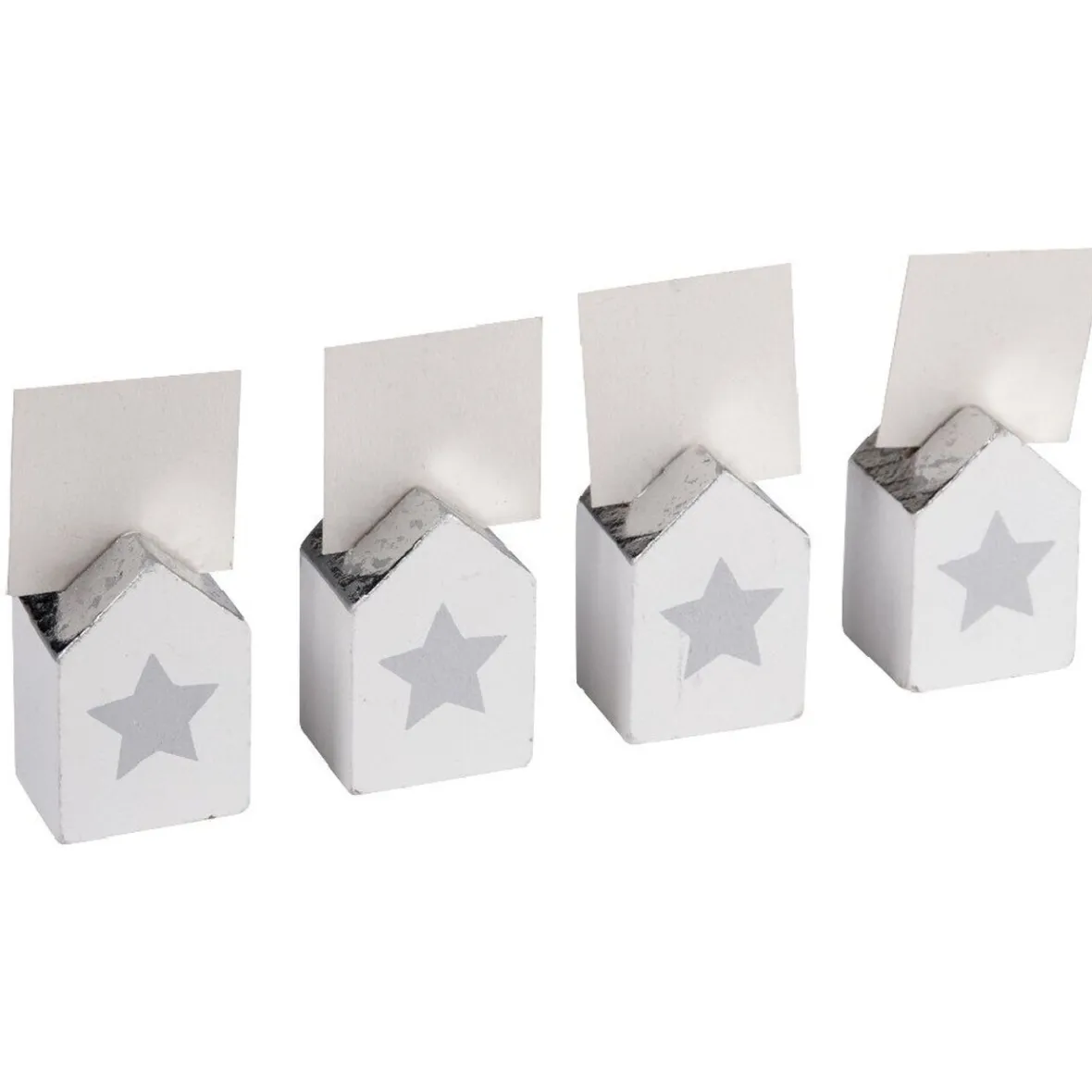 Porte nom forme maison motif étoile x4-Gifi Clearance