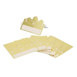 Porte nom Noël en papier doré motifs sapins et maisons 8 pièces-Gifi Best