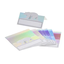 Porte nom Noël en papier motif ours blanc 8 pièces-Gifi Discount