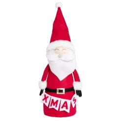Père noël à poser en feutrine Ø14xH40cm-Gifi Clearance