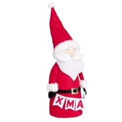 Père noël à poser en feutrine Ø14xH40cm-Gifi Clearance
