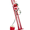 Père Noël animé et musical escaladant une échelle H. 110 cm-Gifi Clearance