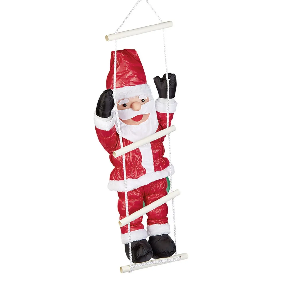 Père Noël gonflable grimpeur sur échelle-Gifi Discount