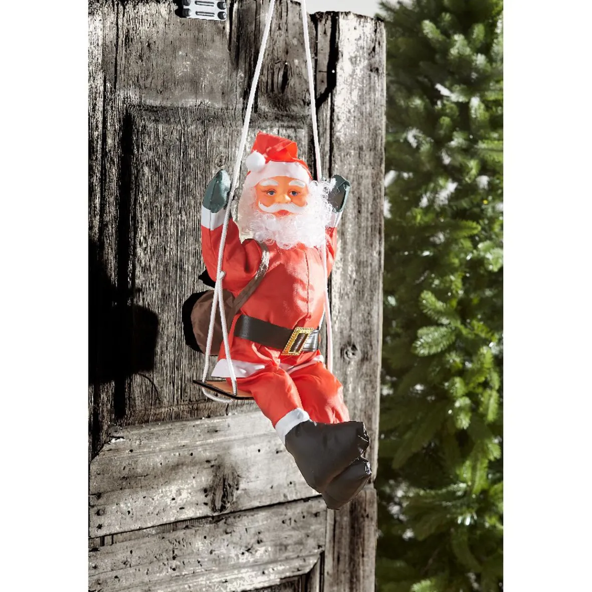 Père Noël grimpeur sur balançoire-Gifi Discount