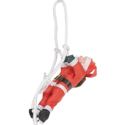 Père Noël grimpeur sur échelle h. 20 cm-Gifi Online