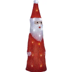 Père Noël lumineux 30 LED blanc froid H51cm-Gifi Discount