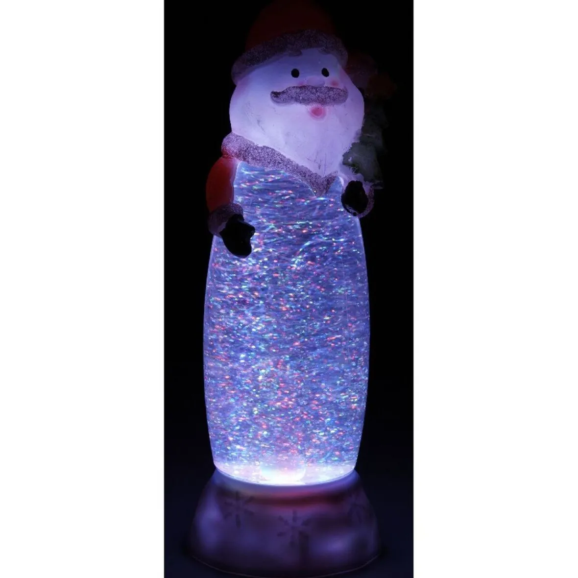 Père Noël lumineux pailleté H. 26 cm-Gifi Hot