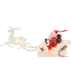 Père Noël sur traineau lumineux-Gifi