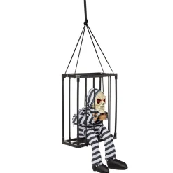 Prisonnier squelette animé décoration Halloween-Gifi Outlet