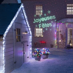 Projecteur de Noël laser design Joyeuses fêtes-Gifi Outlet