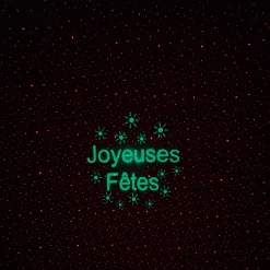 Projecteur de Noël laser design Joyeuses fêtes-Gifi Outlet
