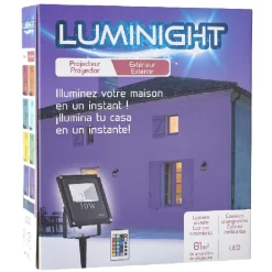 Projecteur extérieur 1 LED couleur changeante-Gifi Discount