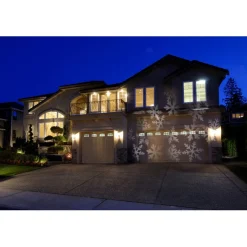 Projecteur extérieur LED solaire Noël flocons animés-Gifi Best