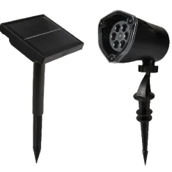Projecteur extérieur LED solaire Noël flocons animés-Gifi Best