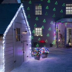 Projecteur lazer 15 designs multicolores Noël flocons-Gifi New