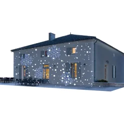 Projecteur LED 9 motifs flocons étoiles animé et fixe-Gifi Clearance