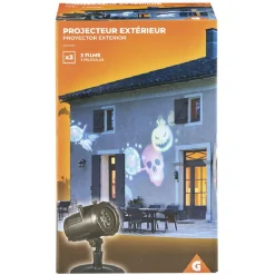 Projecteur LED à planter Halloween 3 films Halloween pour extérieur-Gifi Hot