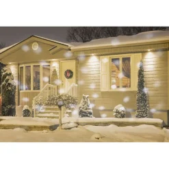 Projecteur LED animé effet pois blanc extérieur-Gifi Online