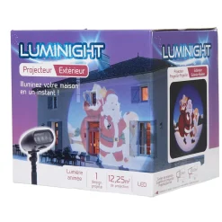 Projecteur LED animé extérieur motifs père Noël et cadeaux-Gifi Hot