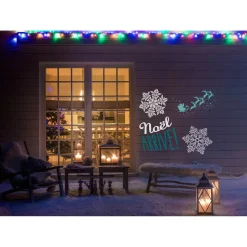 Projecteur LED animé motifs Noël extérieur-Gifi Outlet