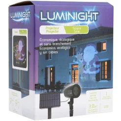 Projecteur solaire Noël animé 2 LED-Gifi New