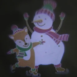 Projecteur solaire Noël animé 2 LED-Gifi New