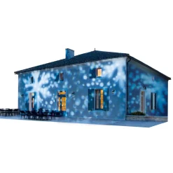 Projecteur tempête de neige extérieur 4 LED-Gifi Discount