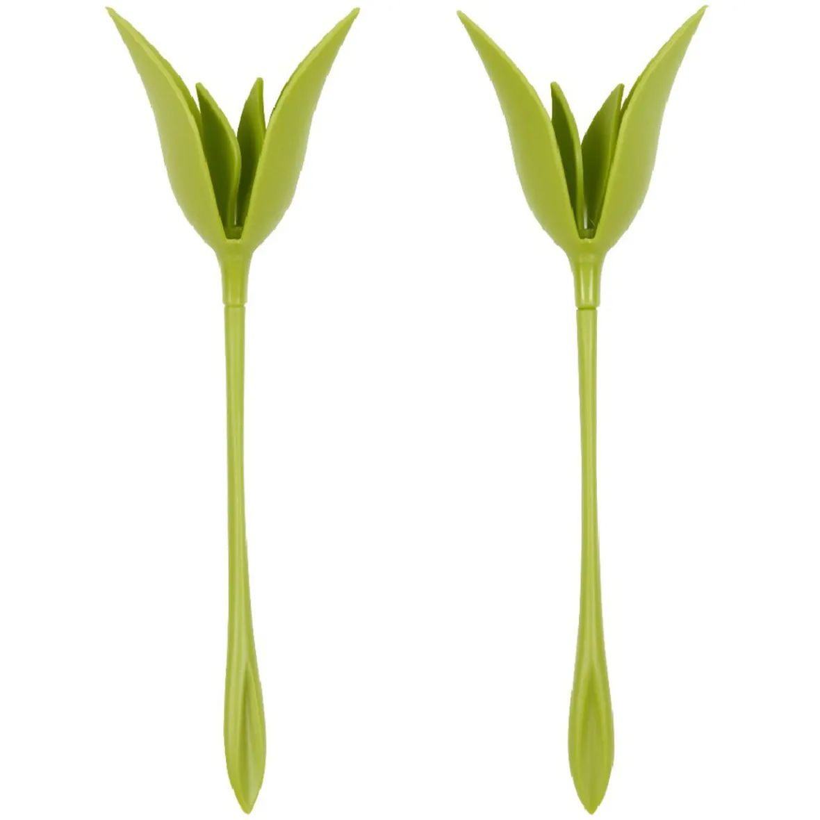 Présentoir serviette papier forme tige verte fleur-Gifi