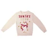Pull de Noël enfant Santa's Team licorne rose-Gifi New