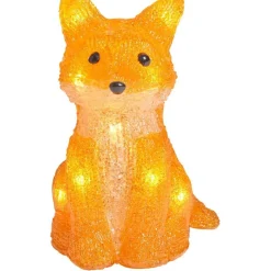 Renard lumineux en acrylique 12LED blanc chaud H18,5cm-Gifi Hot