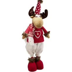 Renne de NoëL extensible rouge H80 cm-Gifi New