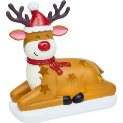 Renne solaire lumineux LED blanc chaud H25cm-Gifi Best