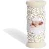 Rouleau fil coton blanc et doré 15m-Gifi Best