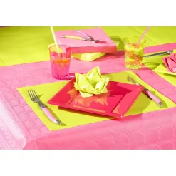 Rouleau nappe papier framboise-Gifi