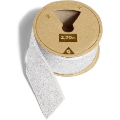 Ruban pailleté argenté 2,7m-Gifi New