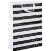 Sac cadeau blanc noir XL motifs pois doré-Gifi Hot