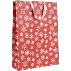 Sac cadeau de Noël motif traditionnel taille L-Gifi Hot