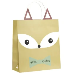 Sac cadeau fantaisie forme tête de renard 23xH31cm-Gifi Best