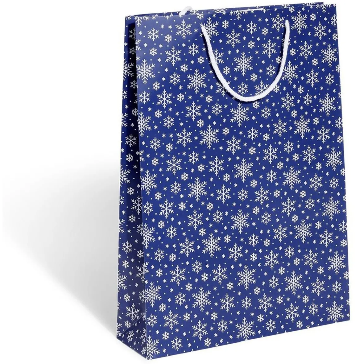 Sac cadeau Noël argenté ou bleu - Taille L-Gifi