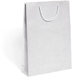 Sac cadeau Noël argenté ou bleu - Taille L-Gifi