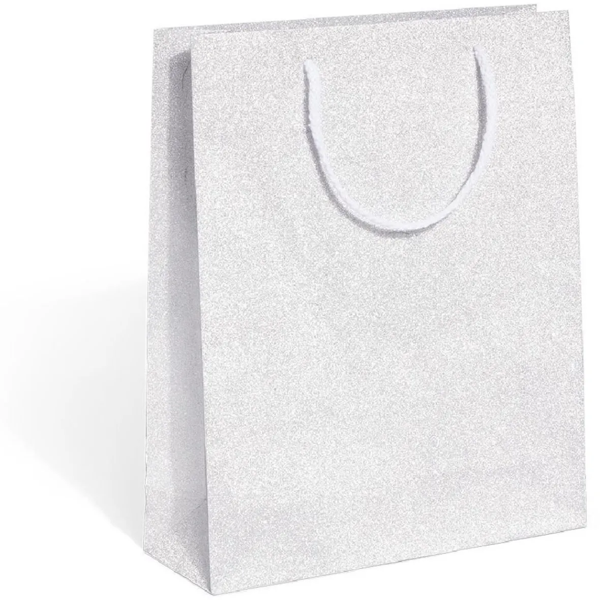 Sac cadeau Noël argenté ou bleu - Taille M-Gifi