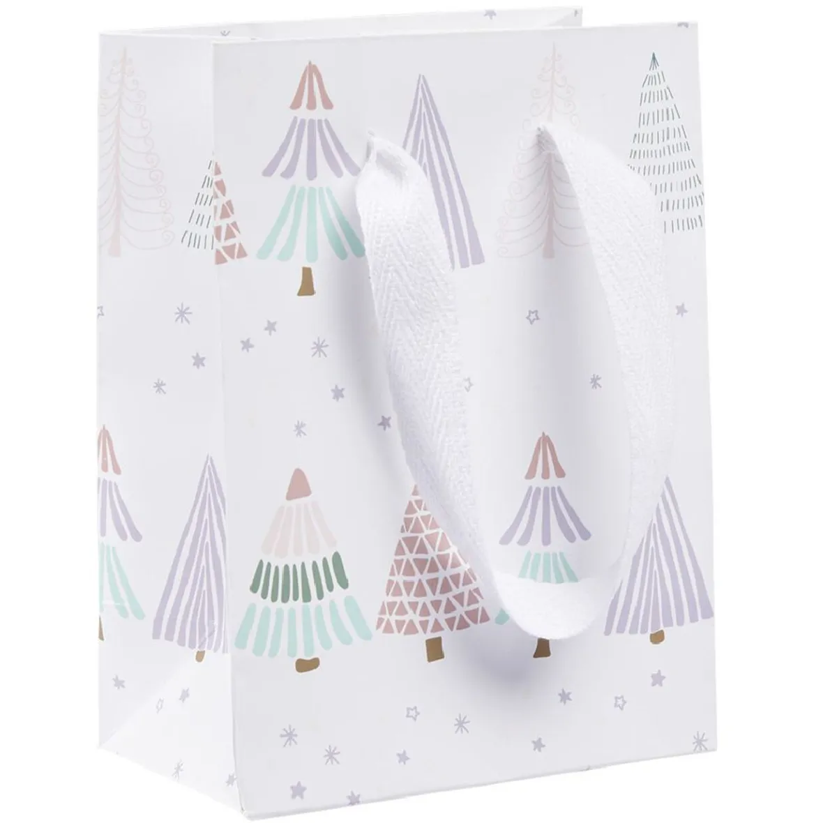 Sac cadeau Noël design jardin d'hiver L10,8x14,6 cm-Gifi Hot