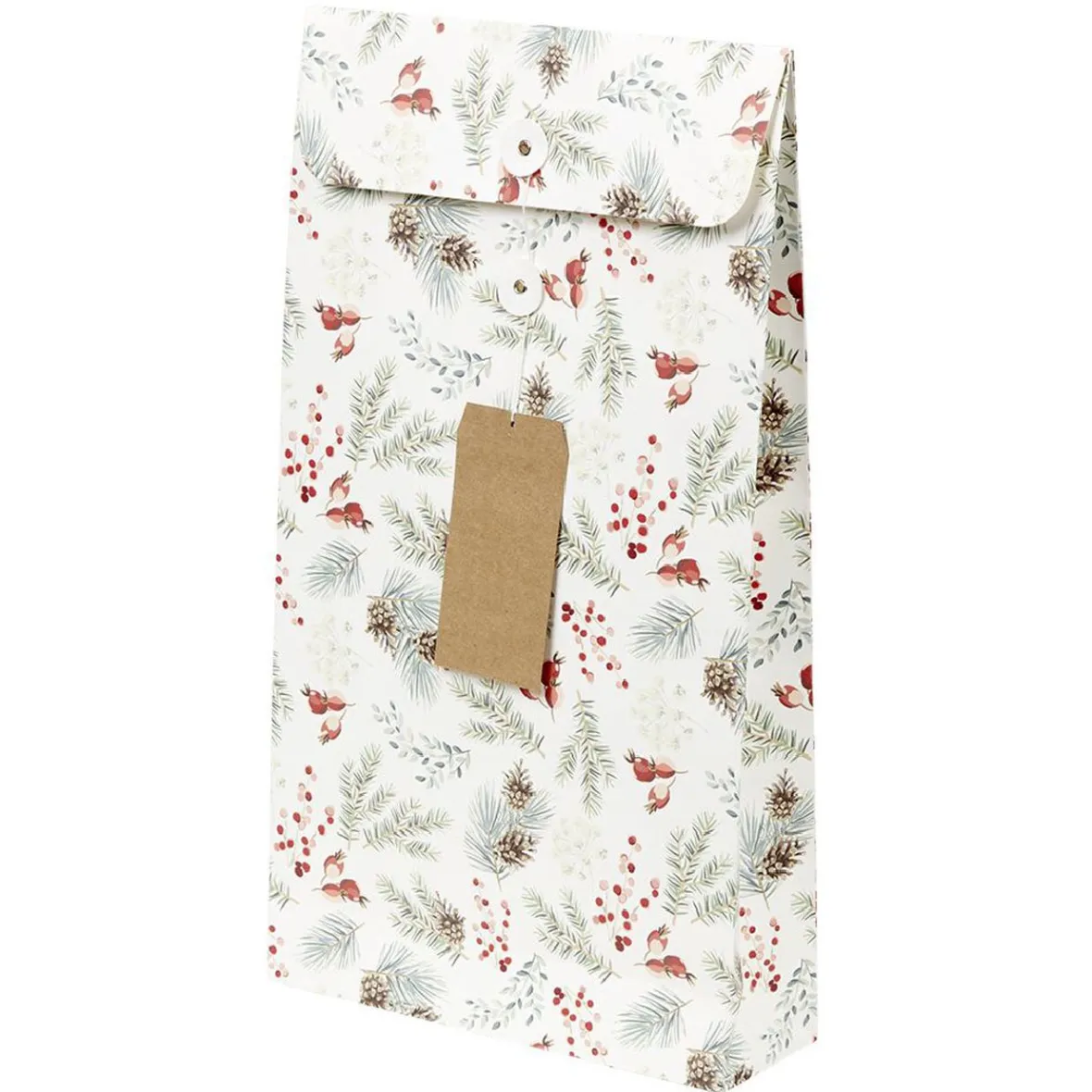 Sac cadeau Noël design Naturel-Gifi Online