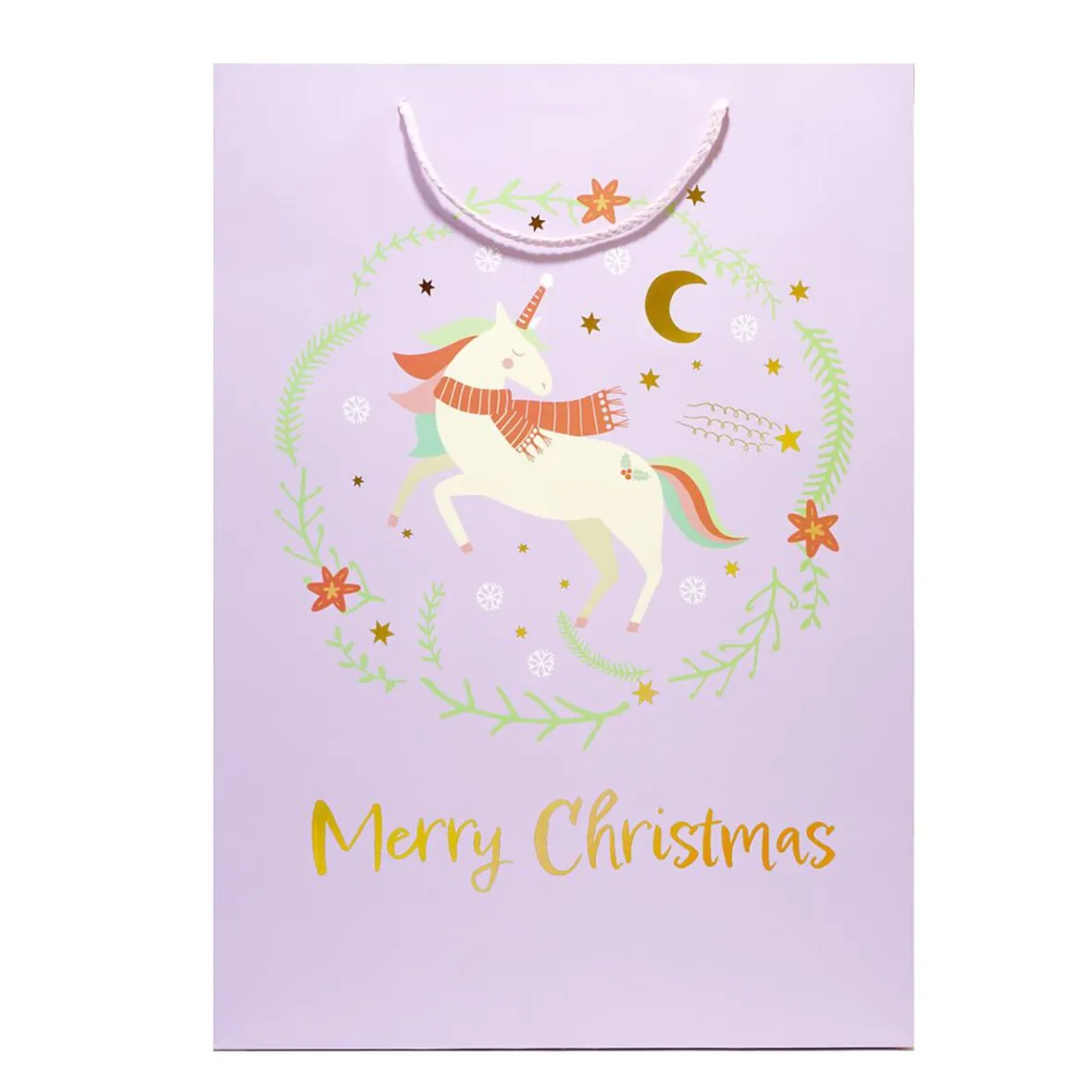 Sac cadeau Noël enfant licorne ou dinosaure 33xH46cm - 2 modèles-Gifi