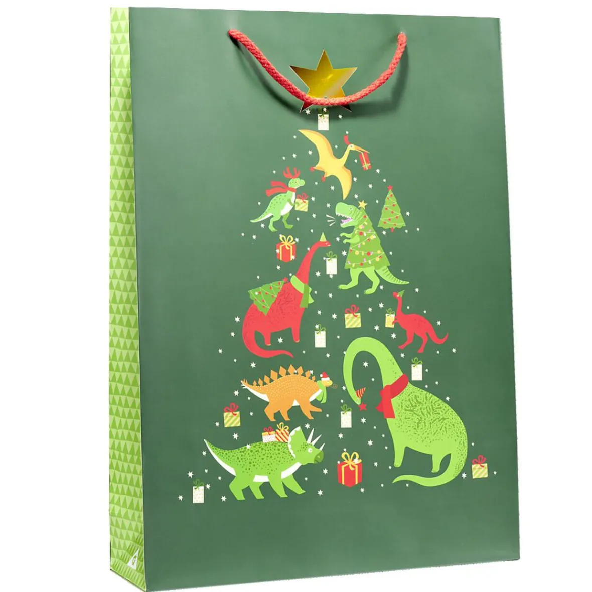 Sac cadeau Noël enfant licorne ou dinosaure 33xH46cm - 2 modèles-Gifi