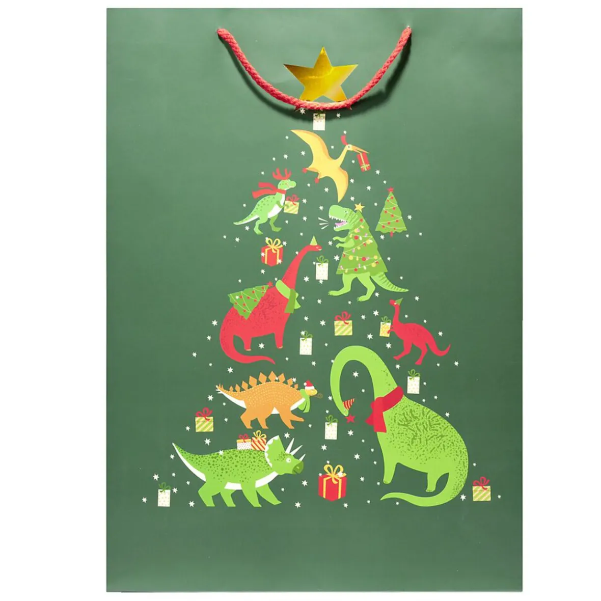 Sac cadeau Noël enfant licorne ou dinosaure 33xH46cm - 2 modèles-Gifi